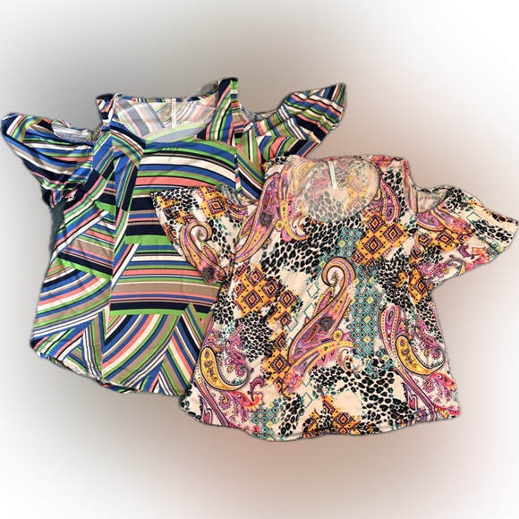 S-Twelve bundle Of 2 cold shoulder tops - Picture 2 of 8